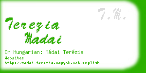 terezia madai business card