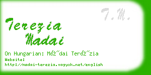 terezia madai business card